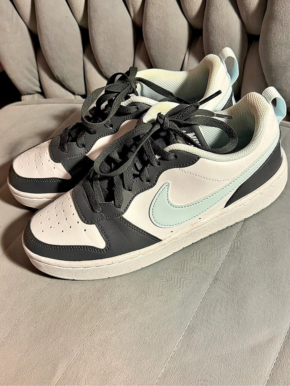 Nike Court Borough Low 2 Sneakers Black & blue  US 6.5Y